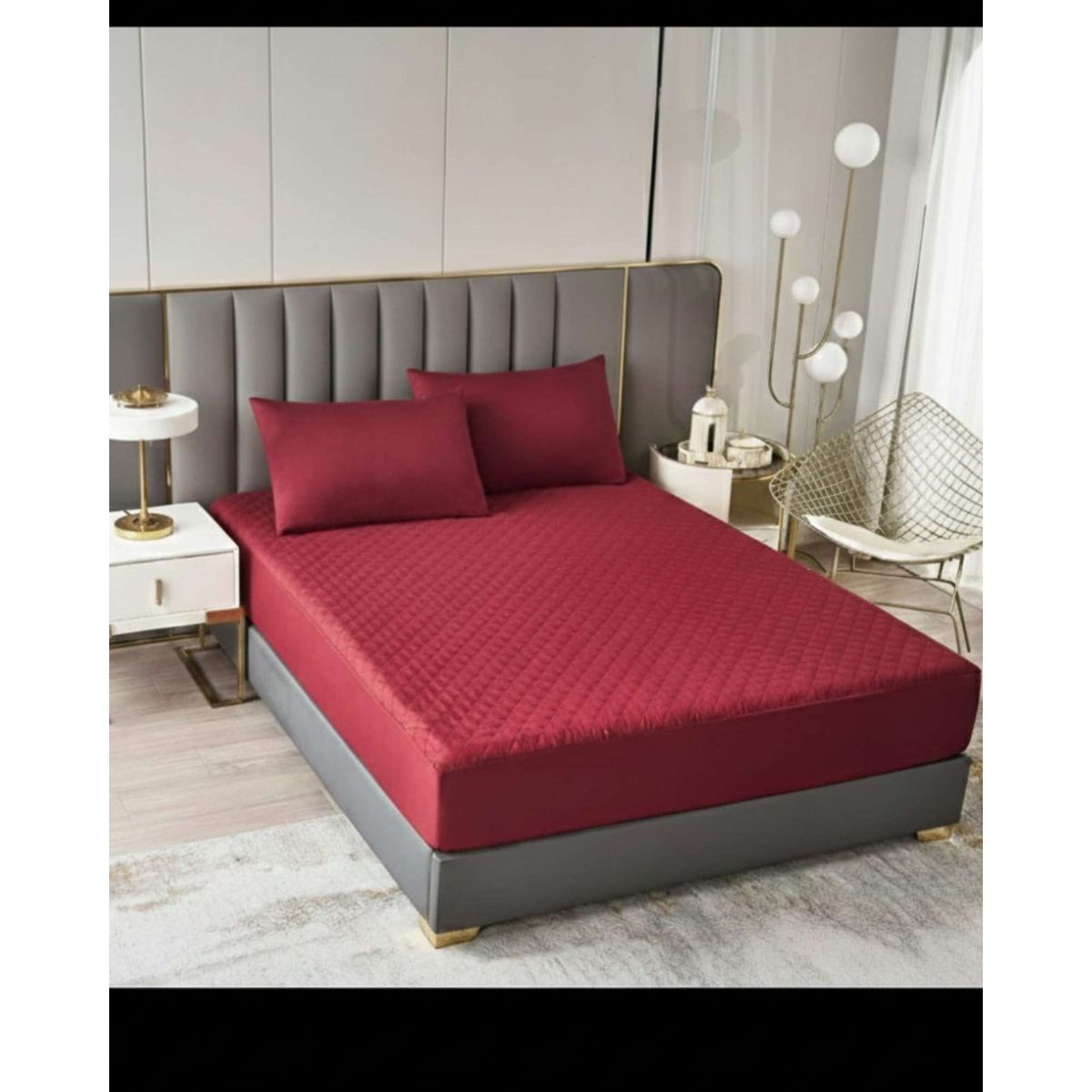 GENERICO - Cubrecolchón Impermeable King Ultra Resistente y Respirable