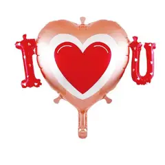 GENERICO - Globo Forma Corazon San Valentin Color Rojo