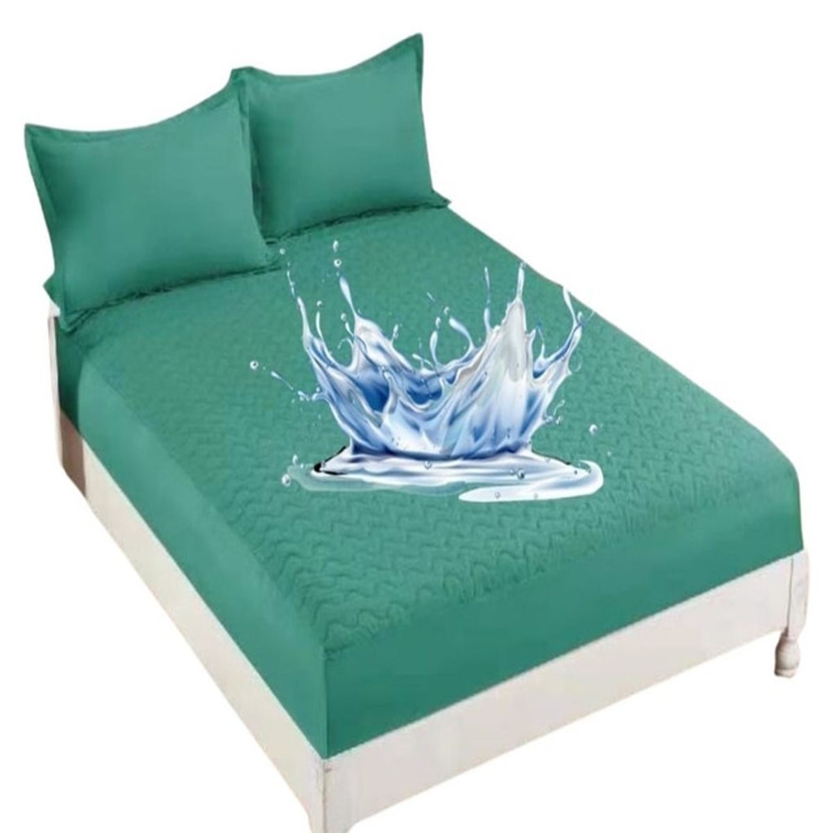 GENERICO - CUBRECOLCHÓN IMPERMEABLE 2 PLAZA