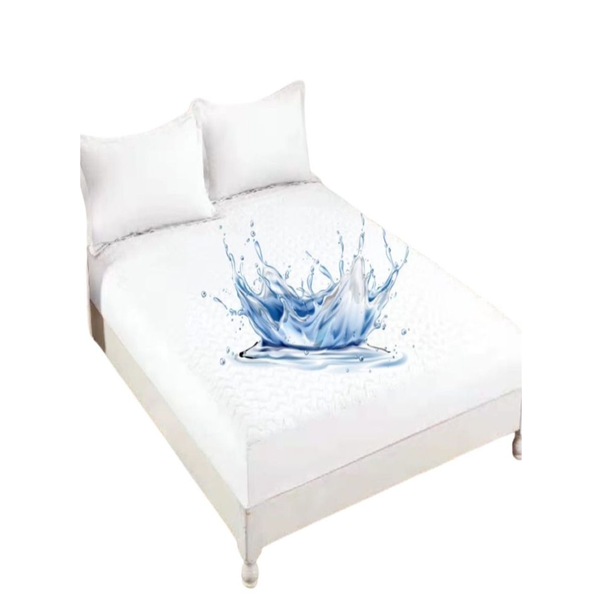 GENERICO - CUBRECOLCHÓN IMPERMEABLE 2 PLAZA