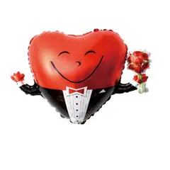 GENERICO - Globo Latex Forma Corazon 48X63 Cm Rojo