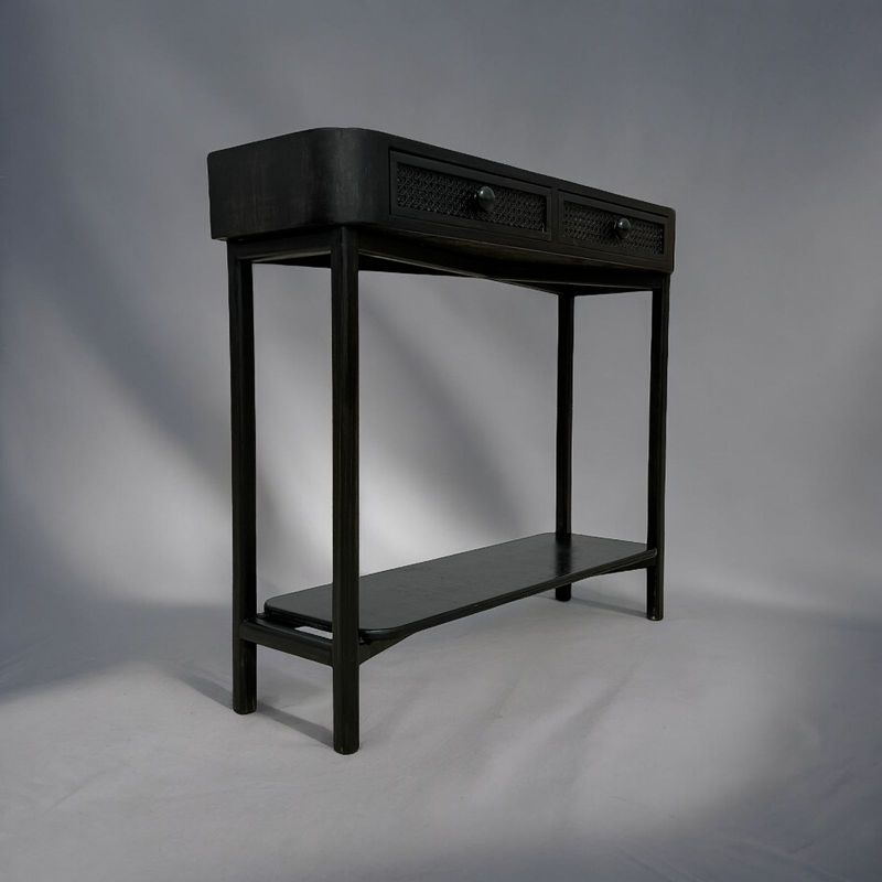 TAIKKEE - MESA ARRIMO RUSTICA NEGRO SATINADO