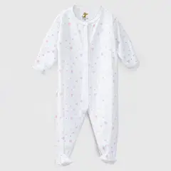 COYOTE KIDS - Enterito blanco estrellas algodón peruano - Blanco