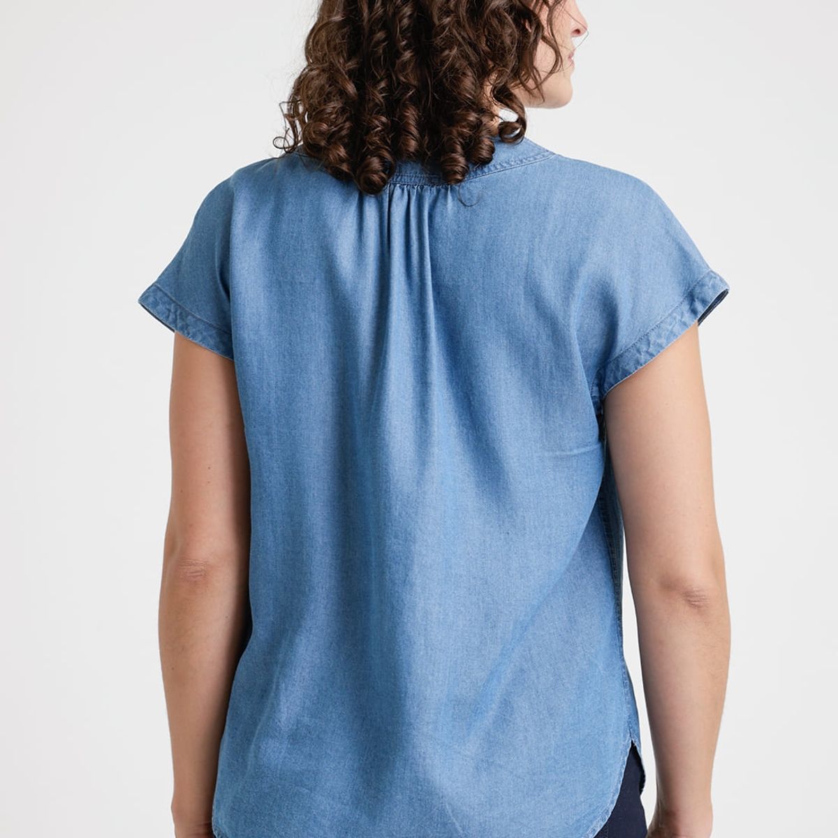 CANADIENNE - Blusa De Mujer Modelo Anse Color Celeste Canadienne