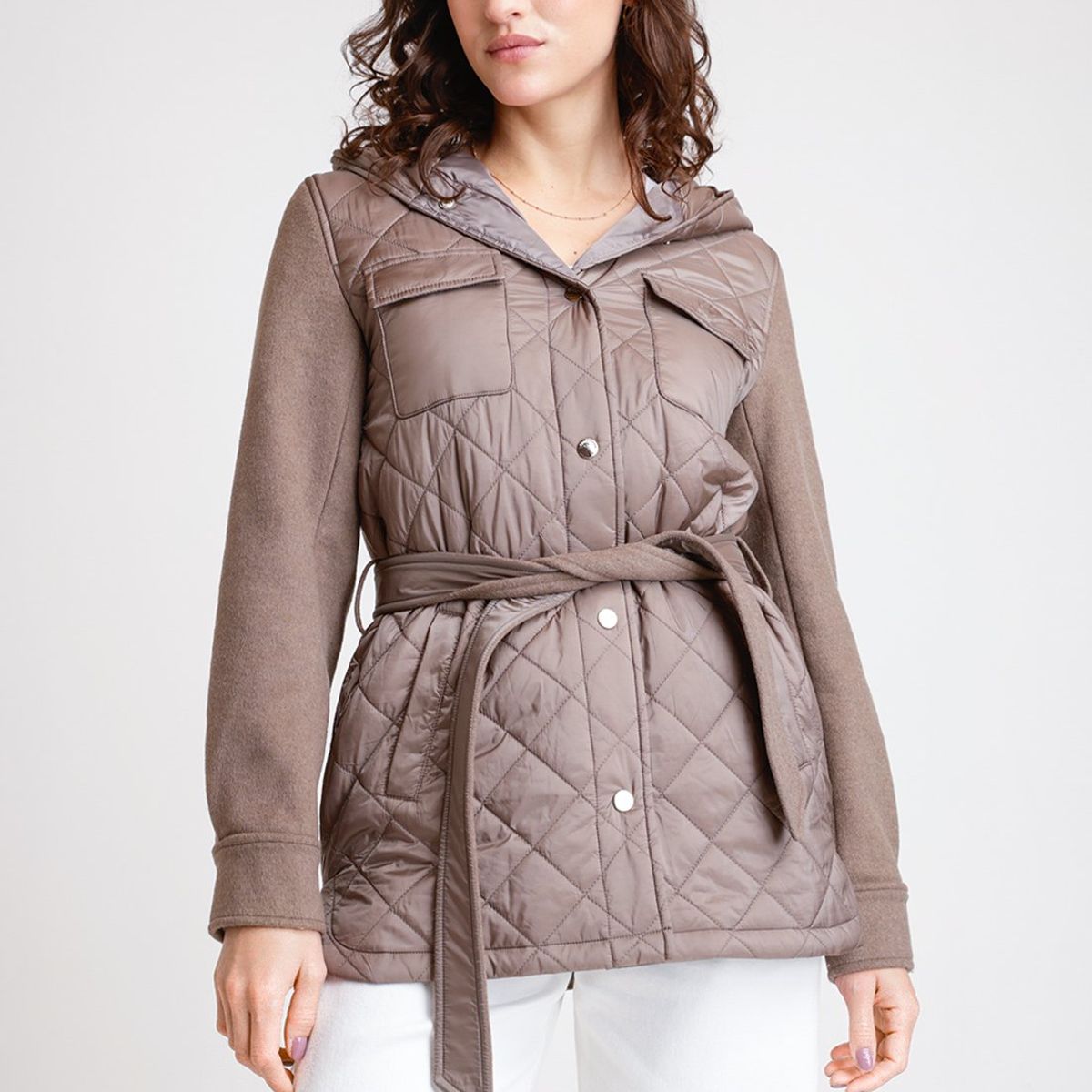 CANADIENNE - Parka De Mujer Modelo Lana Color Taupe Canadienne