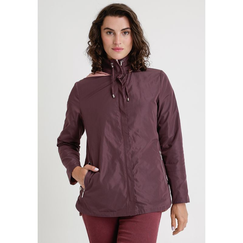 CANADIENNE - Chaqueta De Mujer Modelo Eva Color Burdeo Canadienne