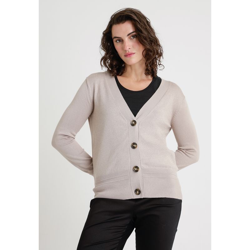 CANADIENNE - Tejido De Mujer Modelo Astra Color Arena/Dorado Canadienne