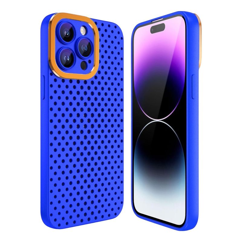 GENERICO - Carcasa Para iPhone 15 + Lamina Vidrio - Negro - Negro - Negro - Azul