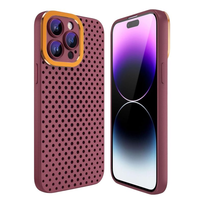 GENERICO - Carcasa Para iPhone 15 + Lamina Vidrio - Negro - Negro - Negro - Rojo