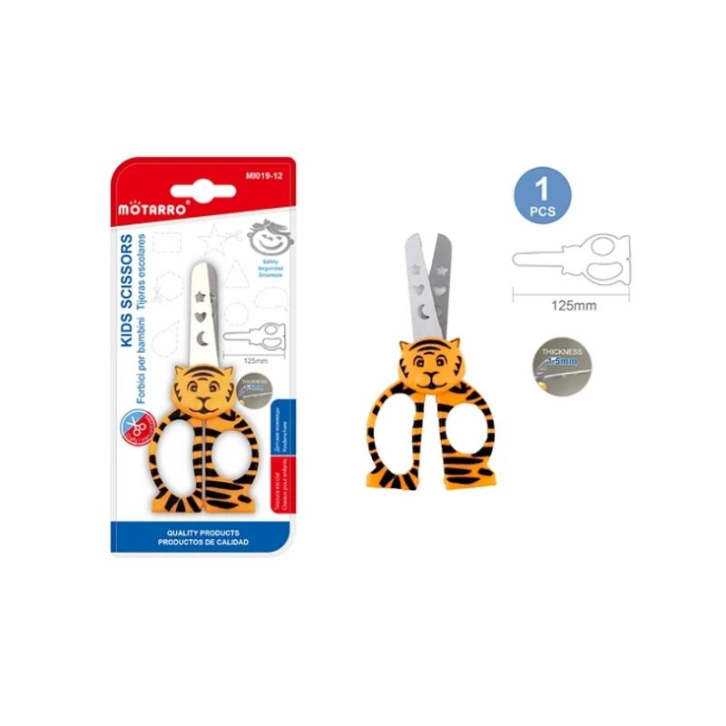 GENERICO - Tijeras Escolares Tigre 12 Cm