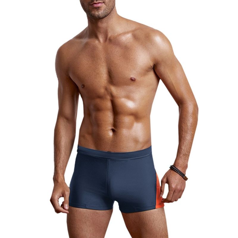 GLORIAHOON - Hip Gris Short Traje De Baño Elástico Sexy Hombre Gloriahoon