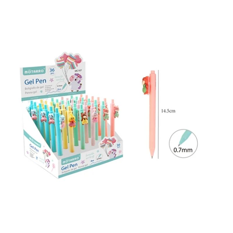 GENERICO - Bolígrafo Con Diseño Cute 14,5 cm Set 3