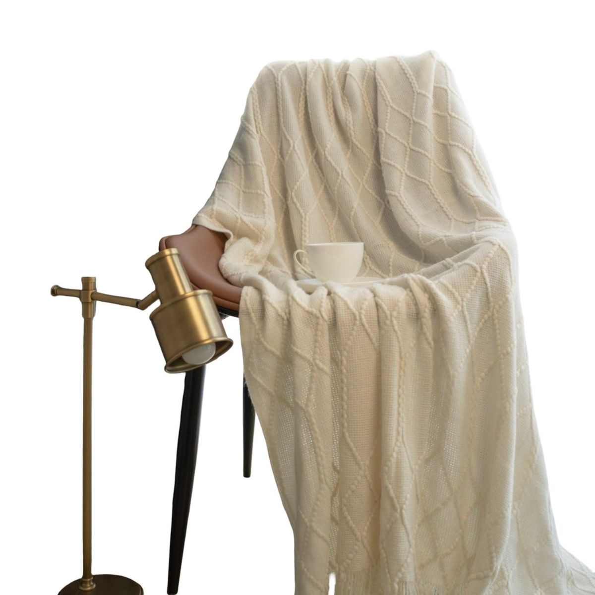 GENERICO - Mantas para sofas camas u oficinas muy suaves 127x152 cm