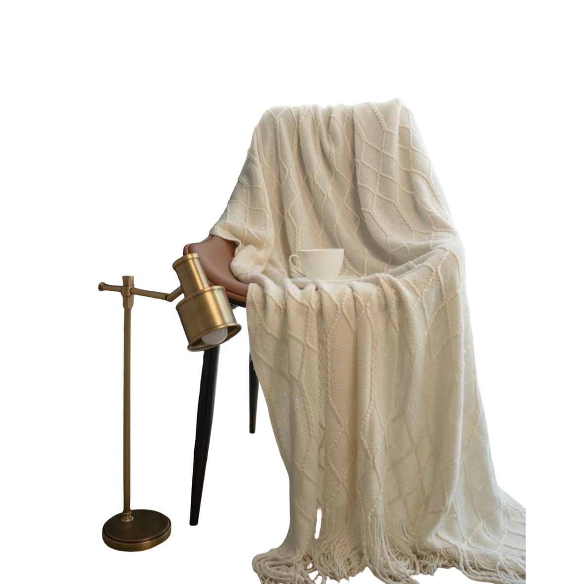 GENERICO - Mantas para sofas camas u oficinas muy suaves 127x152 cm