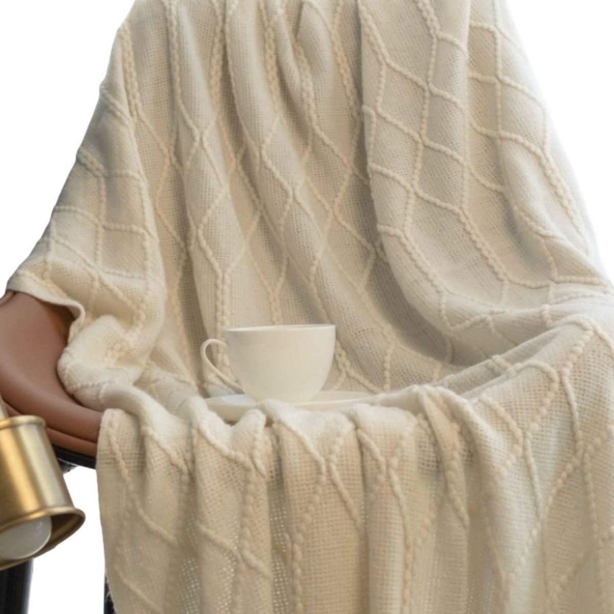 GENERICO - Mantas para sofas camas u oficinas muy suaves 127x152 cm