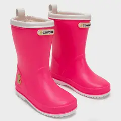 COYOTE KIDS - Bota de agua fucsia ribete blanco - Blanco