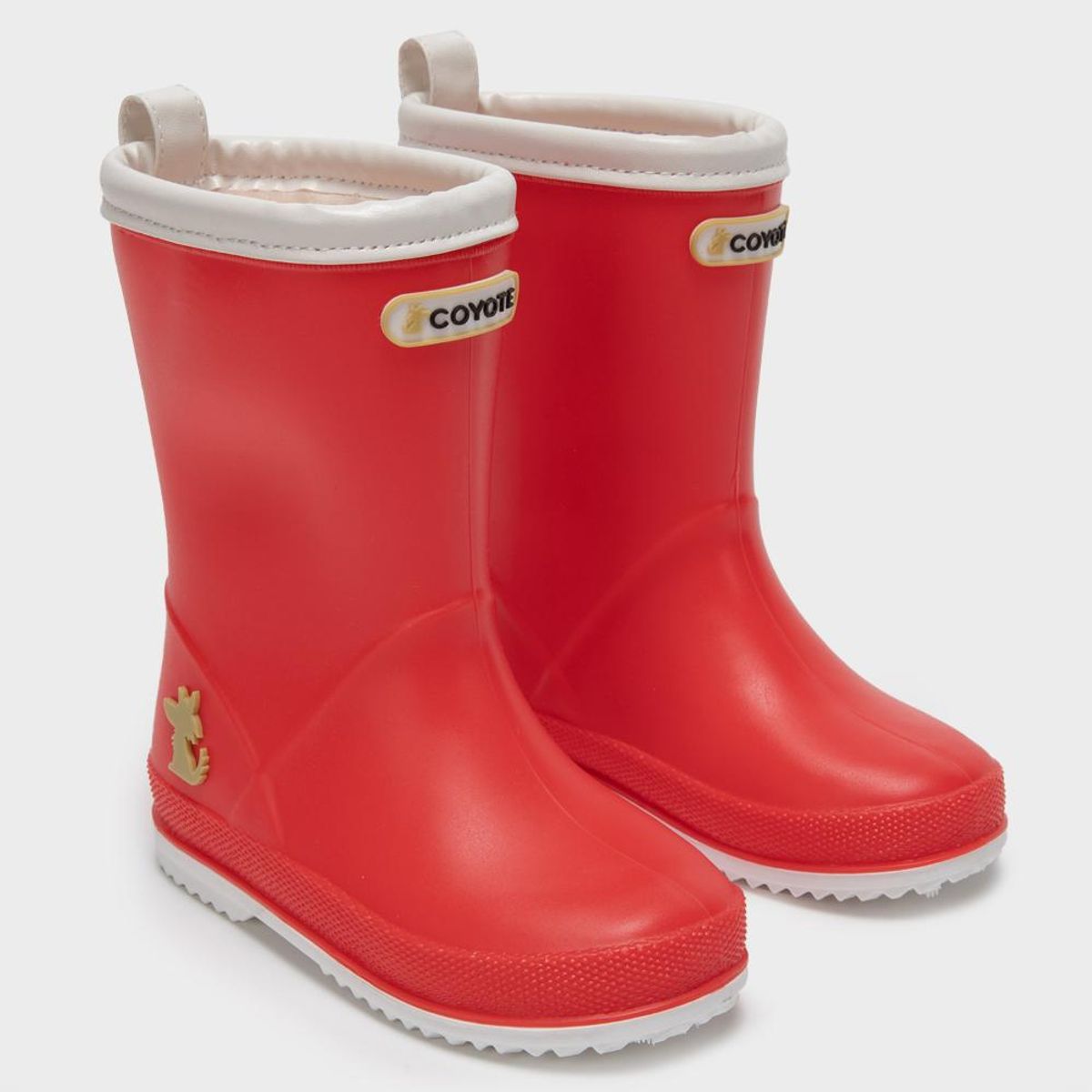 COYOTE KIDS - Bota de agua roja ribete blanco - Rojo