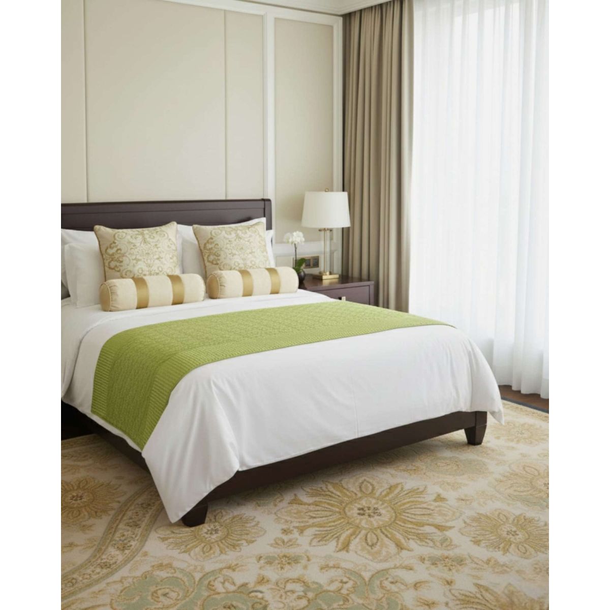 GENERICO - Piecera de Cama Moderna Con Textura Ultra Suave