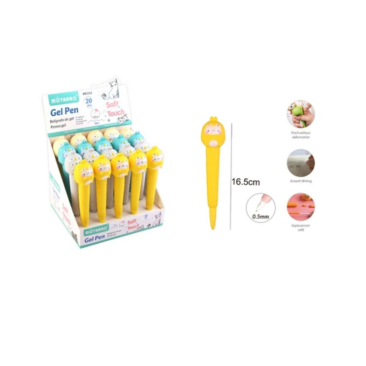 GENERICO - Bolígrafo Diseño Monito 0,5mm Set 3