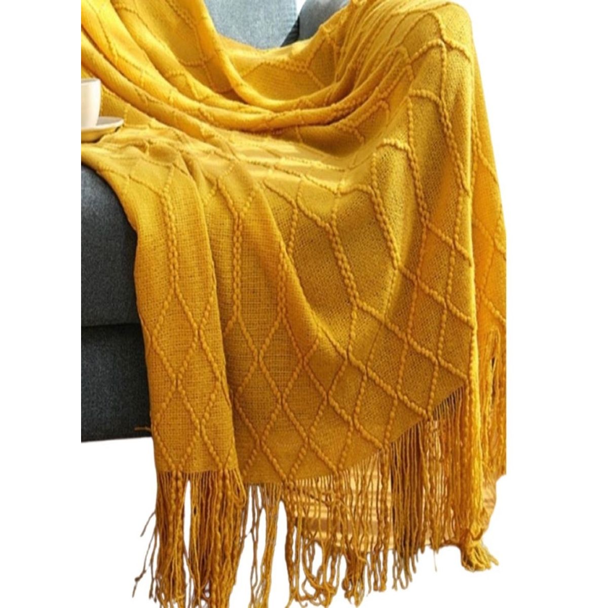 GENERICO - Mantas Tejidas para decorar  127x152 cm