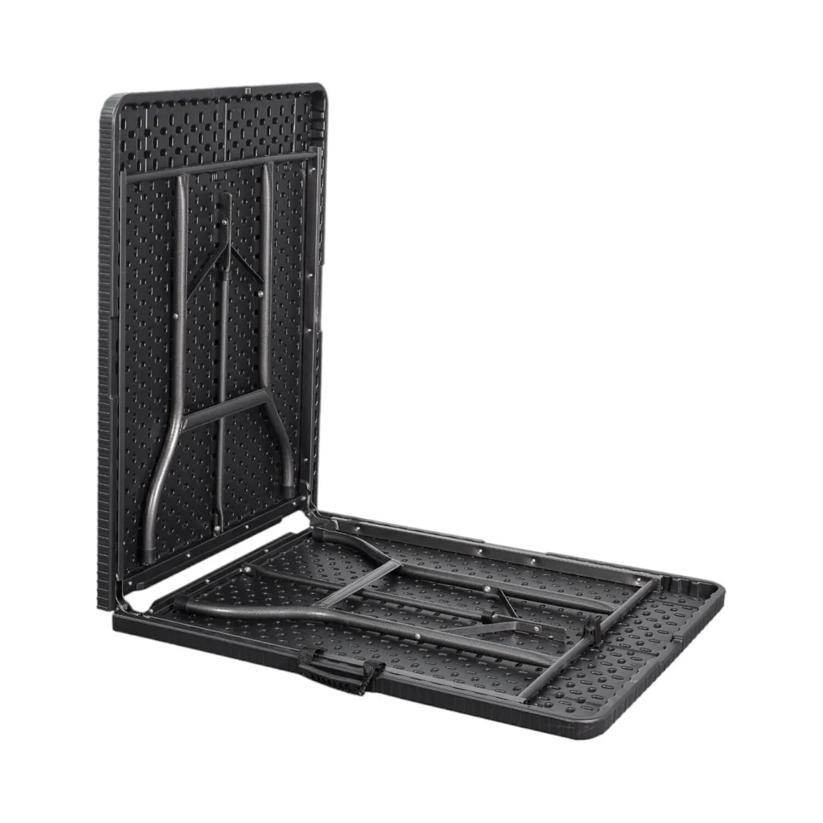 NORTHWEST - Mesa Plegable Rectangular 180X74Cm Diseño Ratan Café Northwest NORTHWEST