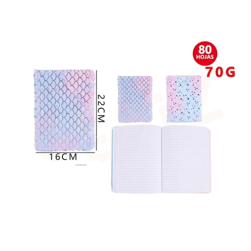 GENERICO - Libreta Colores Sirena 1622cm