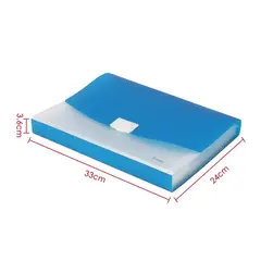 FOSKA - Pack 2 Portafolio Archivador Maletin fuelle A4 13 bolsillos