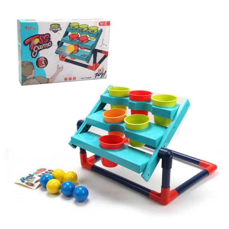 ANSALDO - Juego Lanza Pelotas Con Blanco Regulable