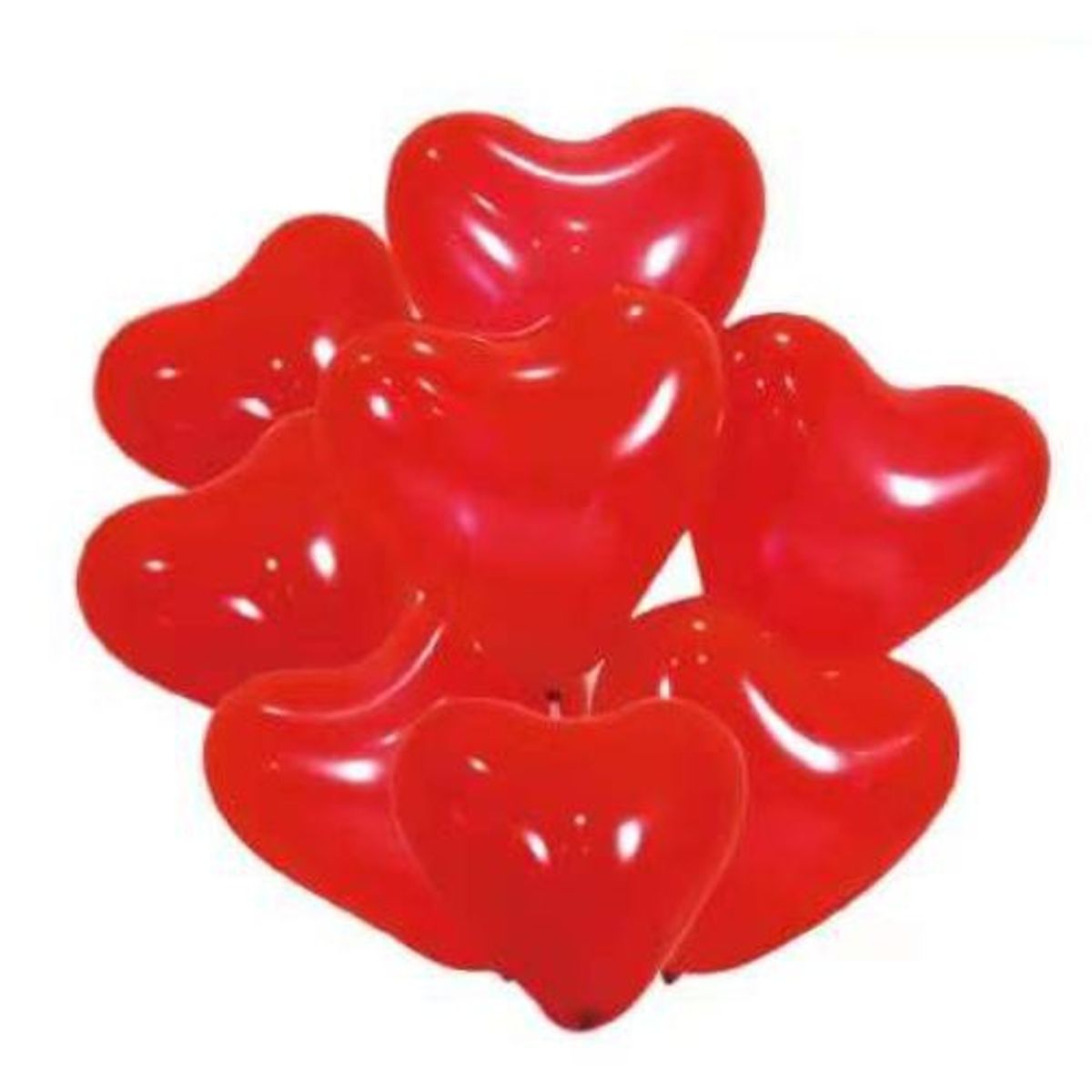 GENERICO - Globo San Valentin Corazon Color Rojo 25 Unidades
