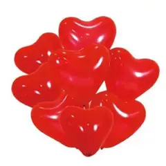 GENERICO - Globo San Valentin Corazon Color Rojo 25 Unidades
