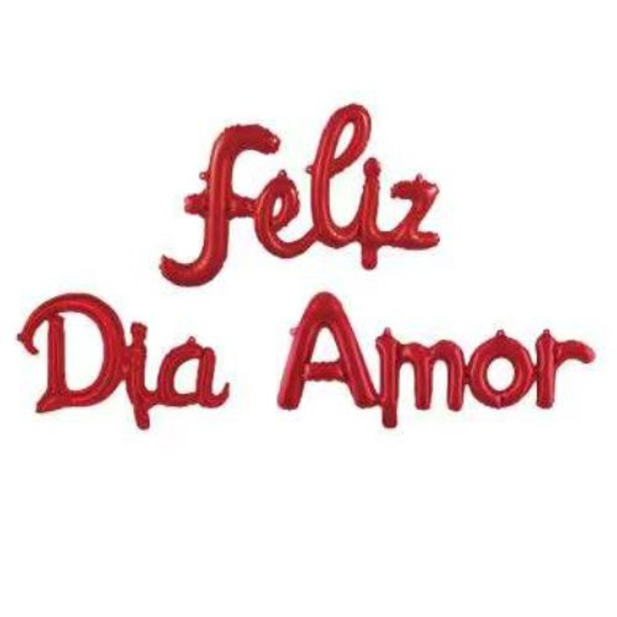 GENERICO - Globo Latex Feliz Dia Amor Color Rojo