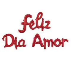 GENERICO - Globo Latex Feliz Dia Amor Color Rojo