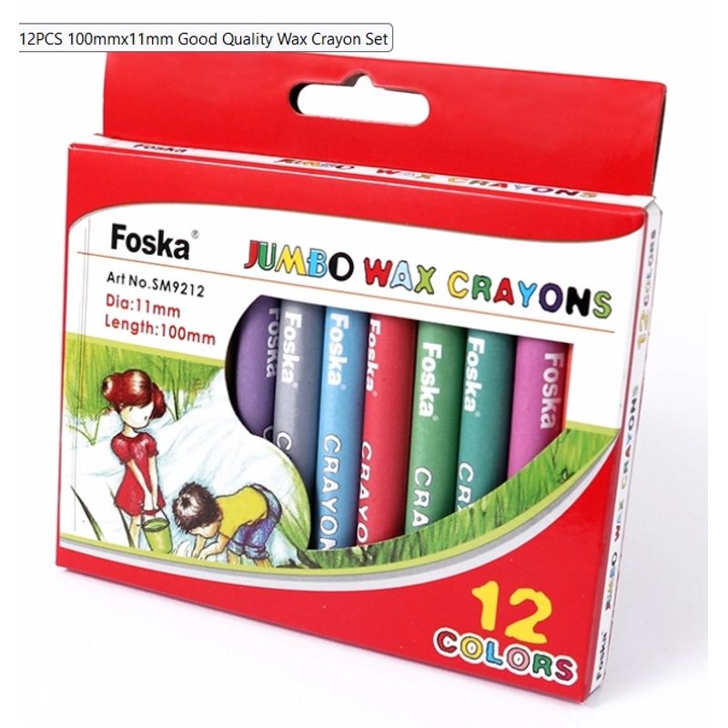 FOSKA - 2 PACK CRAYONES JUMBO 12 COLORES