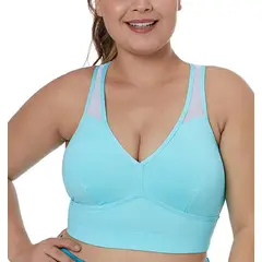 GLORIAHOON - Mesh Top Peto Sosten Deportivo Control Impacto