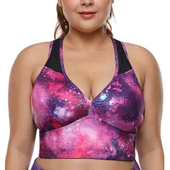 GLORIAHOON - Mesh Top Peto Sosten Deportivo Control Impacto