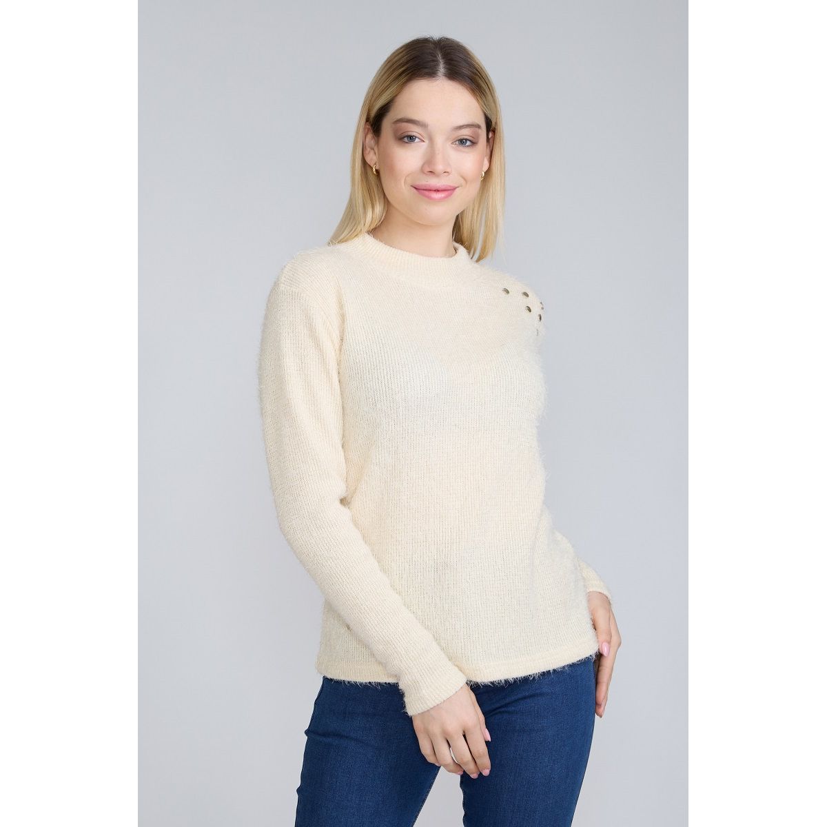 TENTATION - Sweater Peludo Crudo Tentation