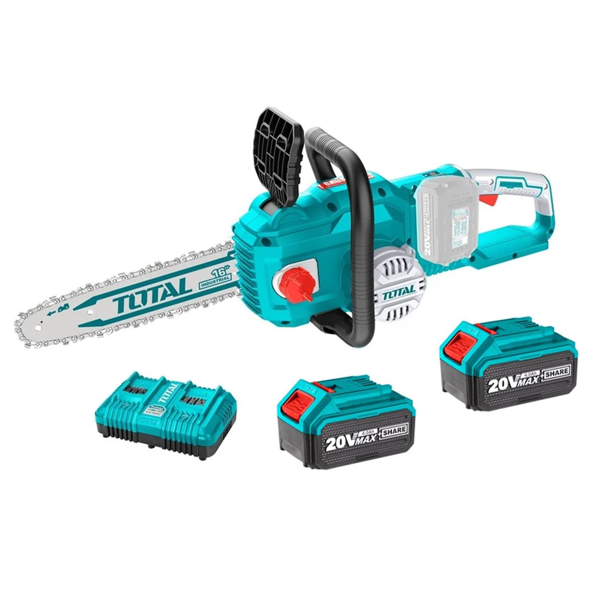 TOTAL TOOLS - Motosierra 40v 16 Pulgadas Bat+ Cargador Total Tgsli401682