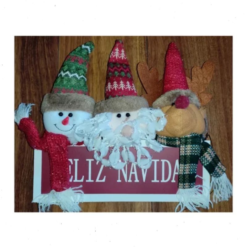 GENERICO - Colgante Navideño Reno Viejo Pascuero Muñeco De Nieve