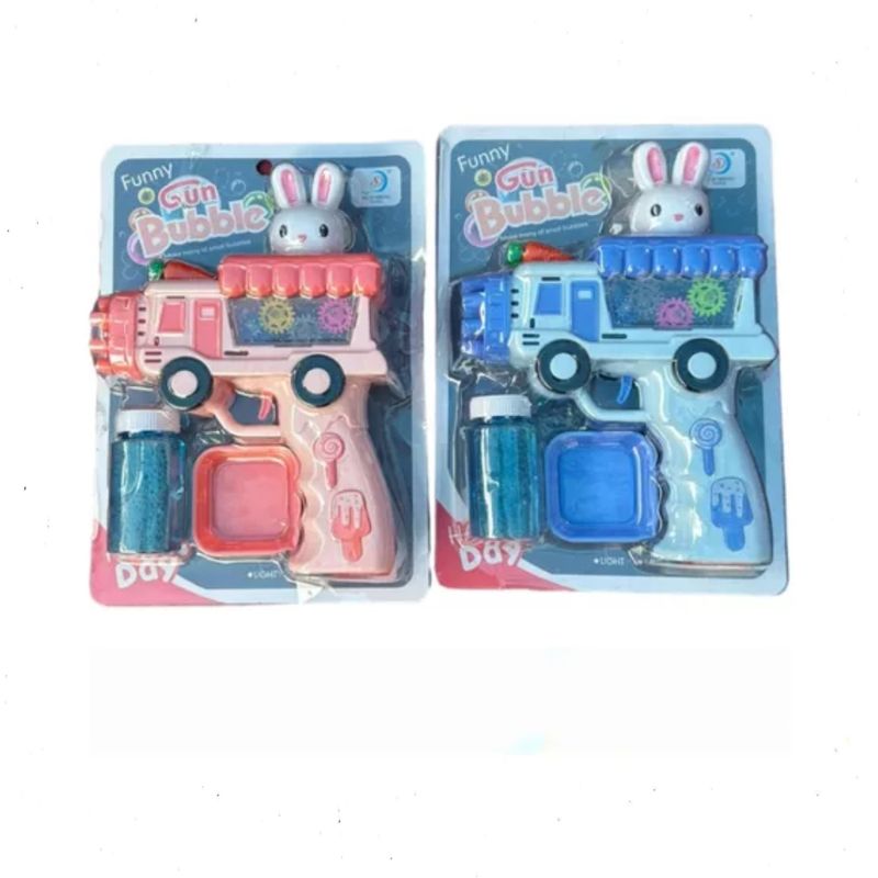 GENERICO - Pistola De Burbujas Con Diseño De Conejos Color Rosa