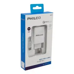 PHILCO - Cargador Tipo C Carga Rapida 3.0 A