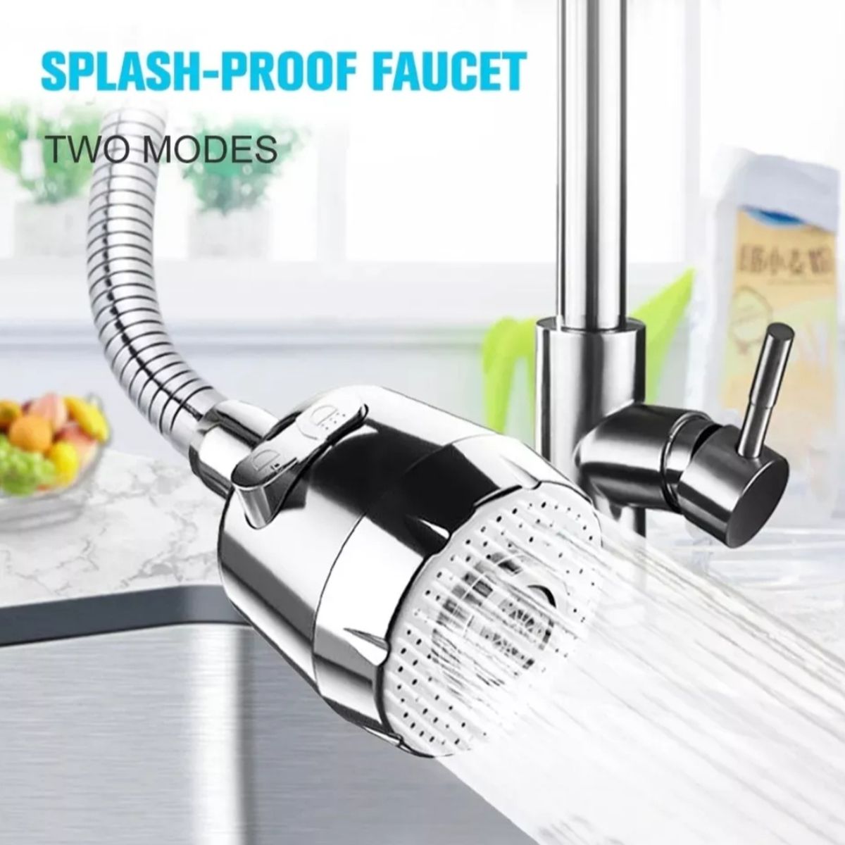GENERICO - Extensión Flexible 360° Para Grifo Lavaplatos Llave Cocina