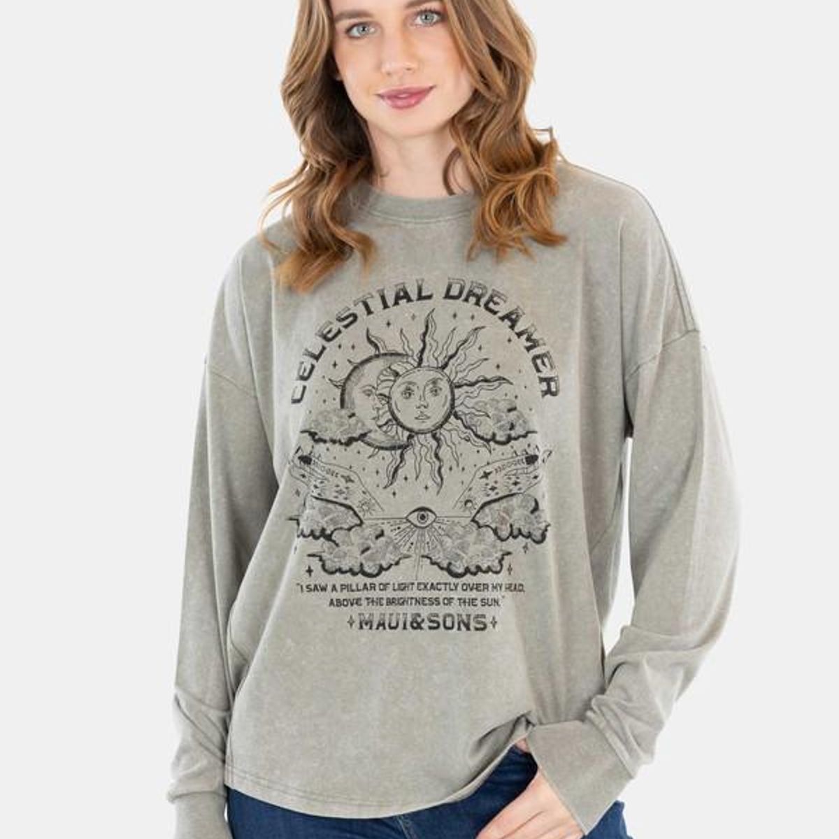 MAUI AND SONS - Polera Rainbow T-Shirt Verde Mujer Maui And Sons