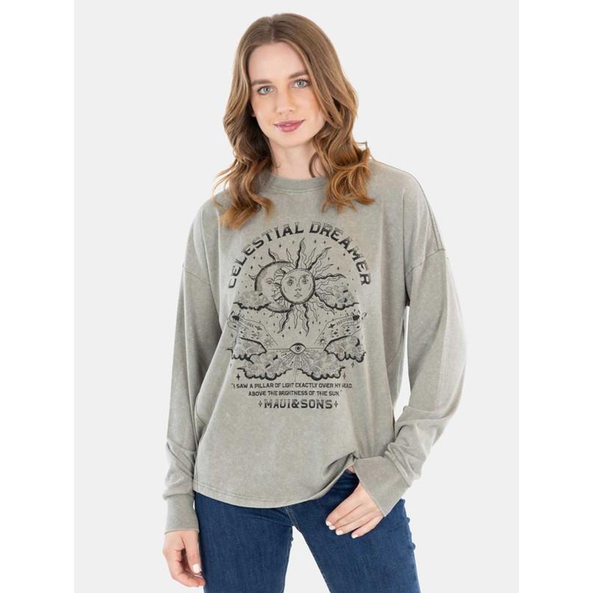 MAUI AND SONS - Polera Rainbow T-Shirt Verde Mujer Maui And Sons