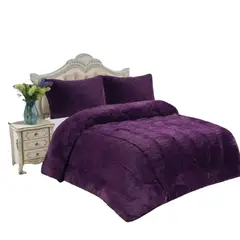 GENERICO - COBERTOR PELUDITO CON CHIPORRO TAMAÑO KING CUBRE FRIO