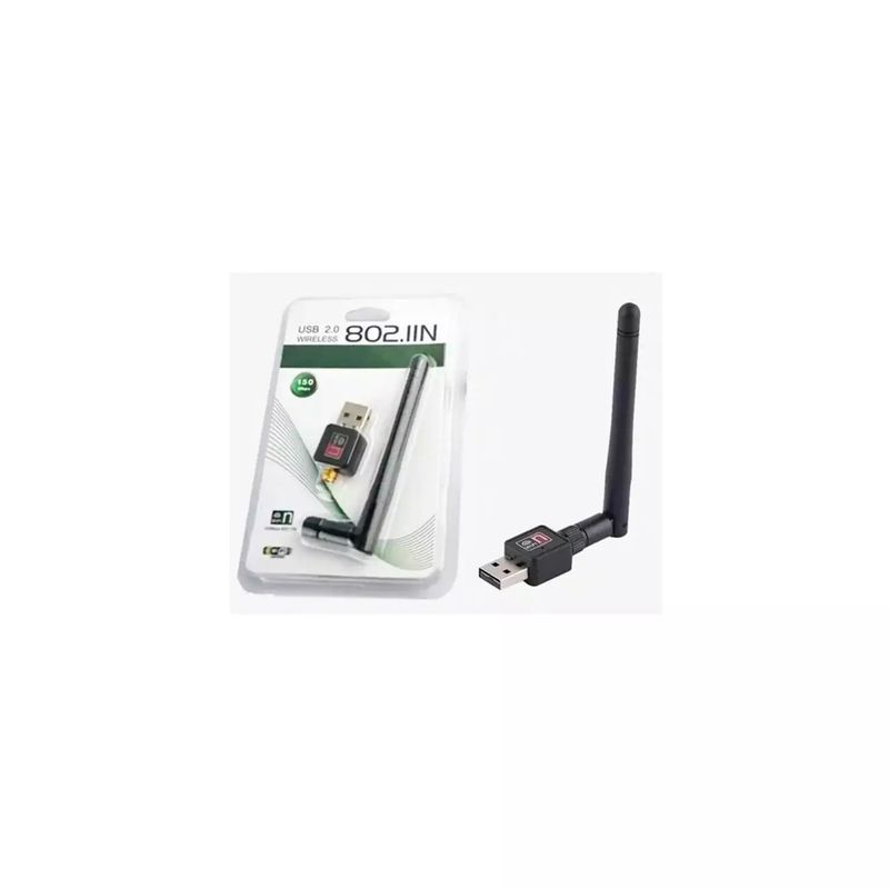 GENERICO - Antena Wifi Lan Mini Usb 300mbps 2.0 Wireless Pc Notebook
