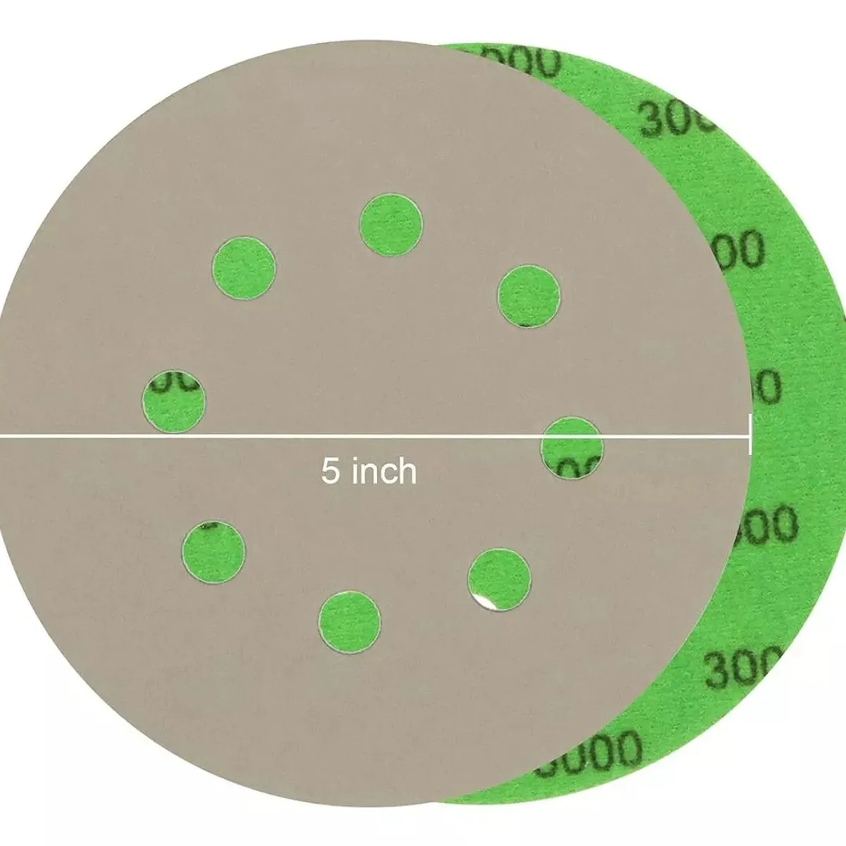 KUANGYE - Lija Grano 3000 Velcro Orbital 5 Pulgadas Al Agua 10 Unidade