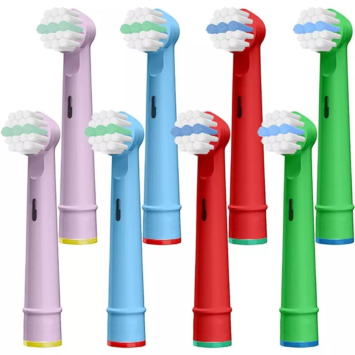 KUANGYE - Pack8 Cabezale Repuesto Cepillo Niños Compatible Oralb Braun