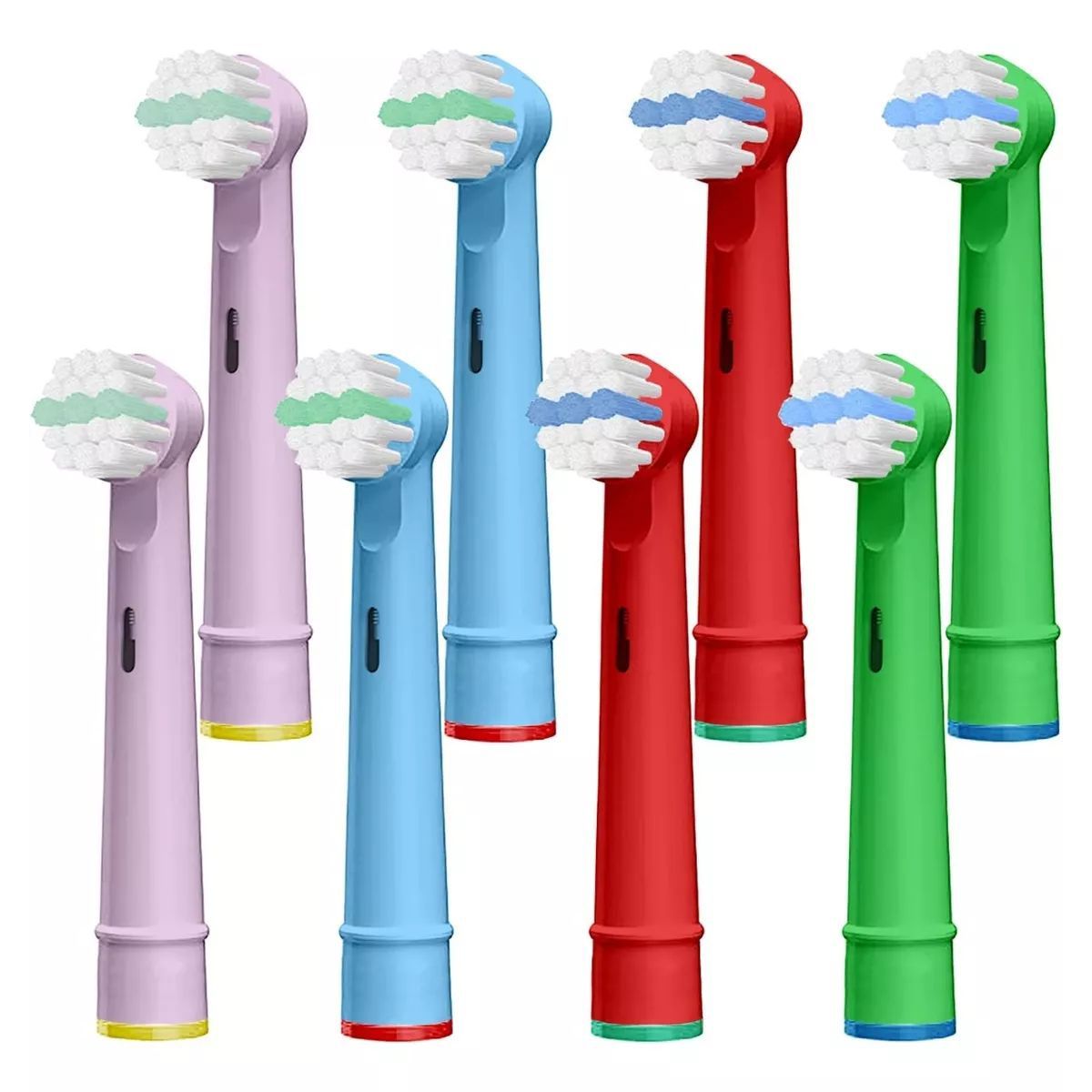 KUANGYE - Pack8 Cabezale Repuesto Cepillo Niños Compatible Oralb Braun