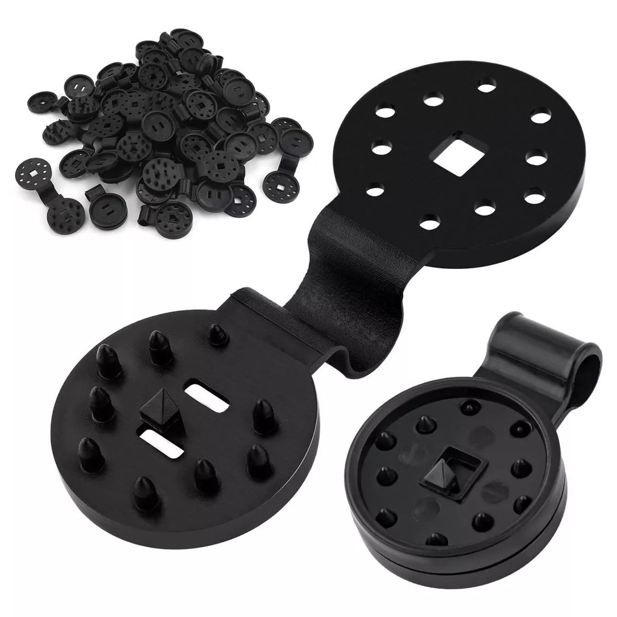 KUANGYE - 10 Gancho Clip Para Fijación Lona Toldo Mallas Carpa Camping