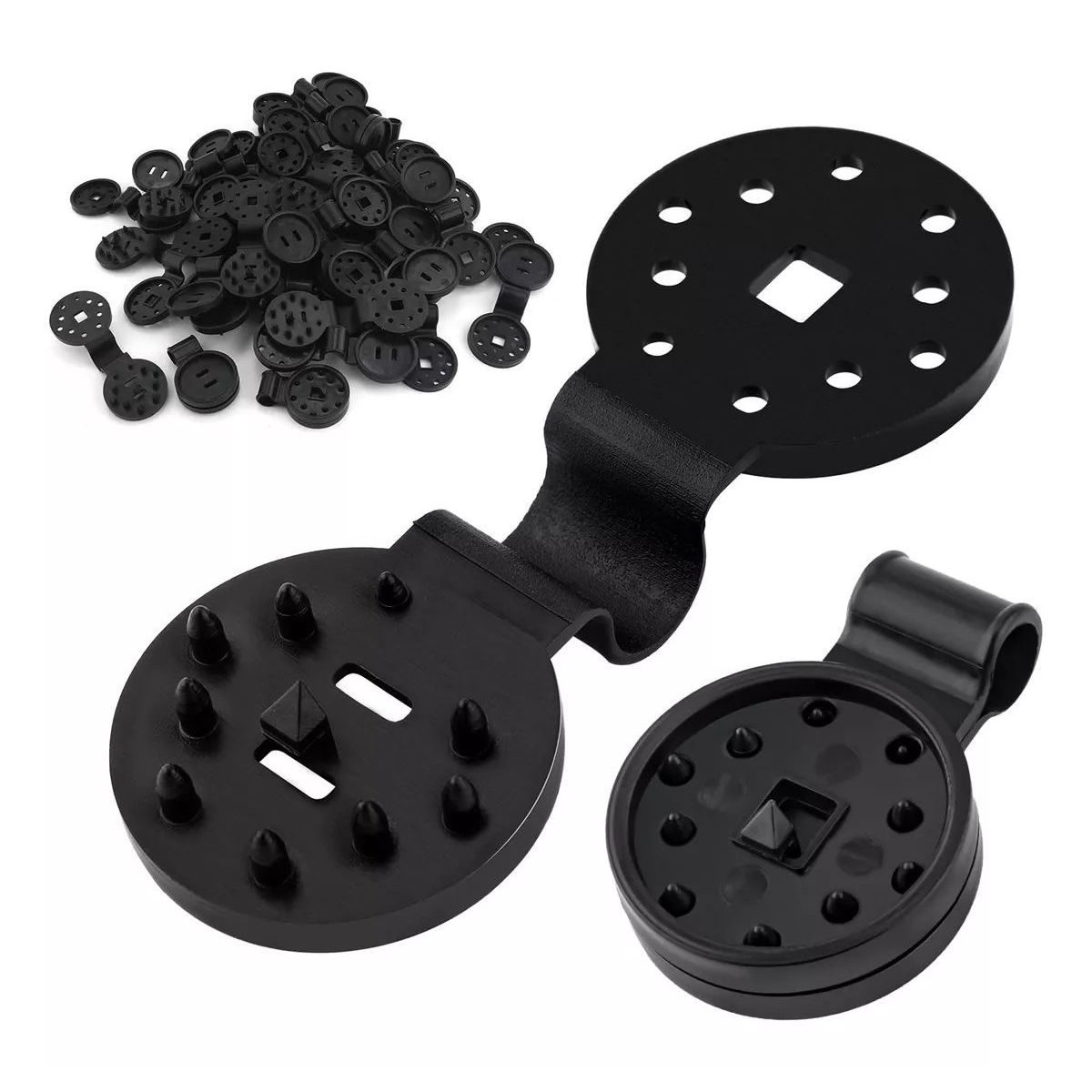 KUANGYE - 10 Gancho Clip Para Fijación Lona Toldo Mallas Carpa Camping